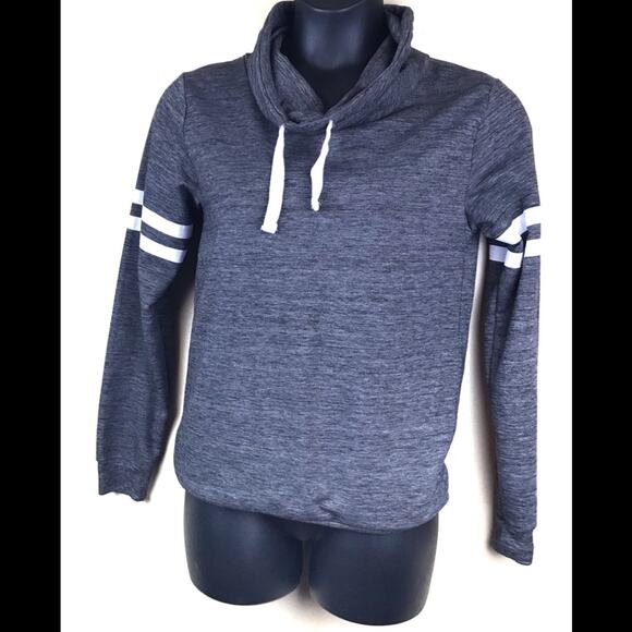 ON FIRE Gray Hi Neck PULLOVER Sz XL - Picture 1 of 3